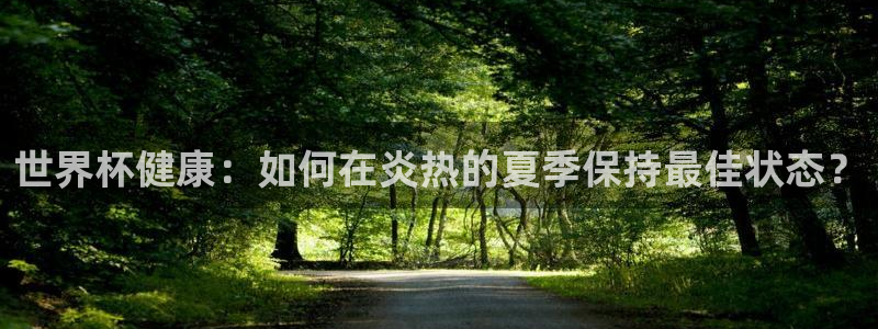世界杯 直播：世界杯健康：如何在炎热的夏季保持最佳状态？